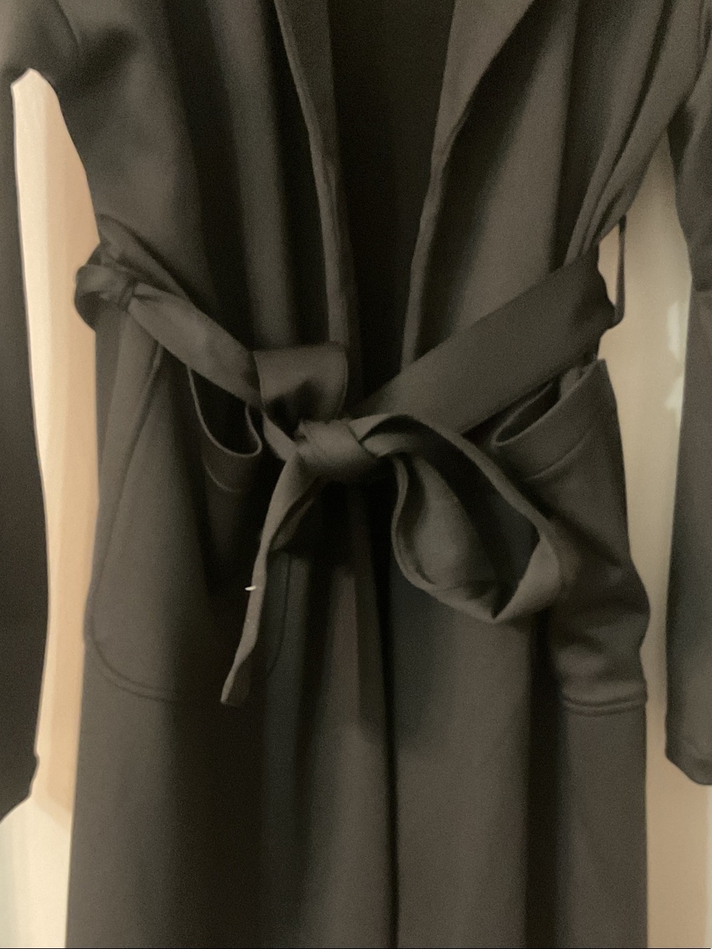 Stacci Athletics Black Belted Trench Coat - Picture 4 of 5